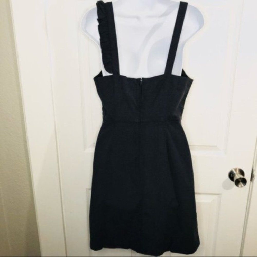 ModCloth Navy Blue Ruffled Square-Neck Mini Dress - Picture 9 of 12